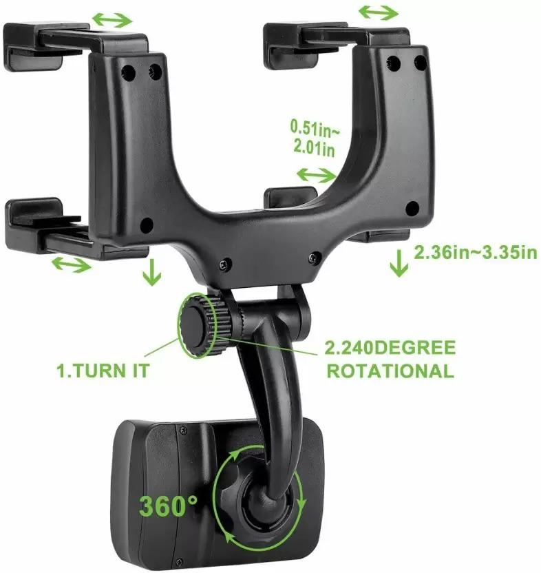 Rearview Mirror Mount Mobile Holder