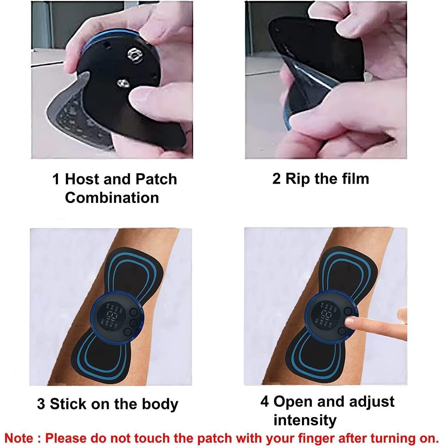 Mini Massager with 8 Modes and 19 Strength Levels-Rechargeable Electric Massager