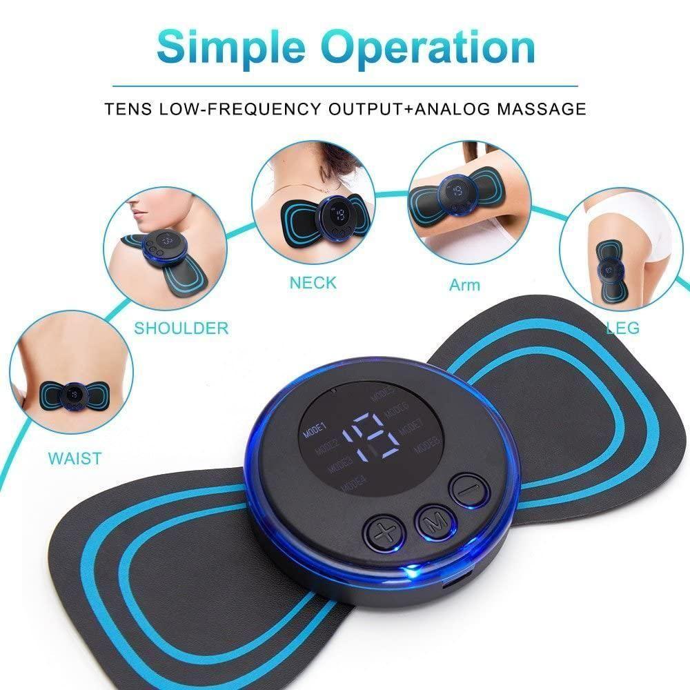 Mini Massager with 8 Modes and 19 Strength Levels-Rechargeable Electric Massager