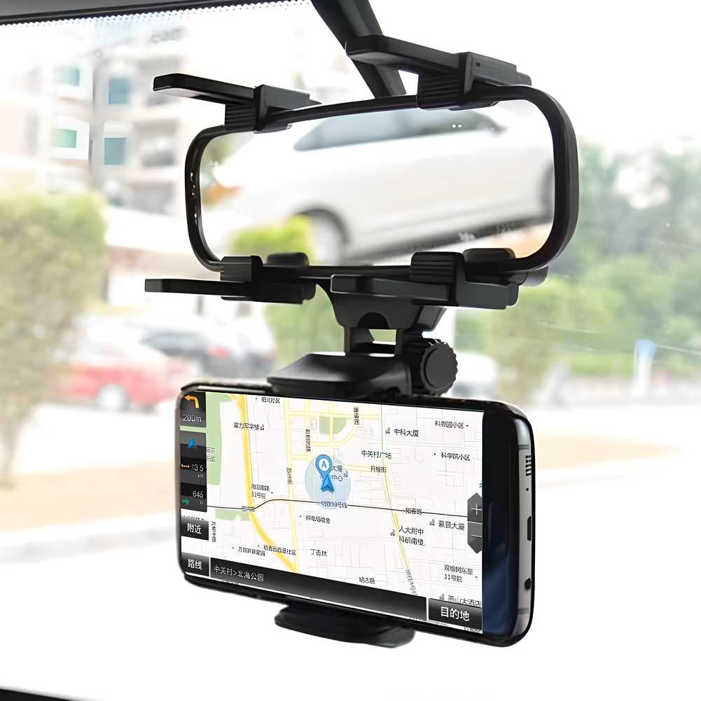 Rearview Mirror Mount Mobile Holder