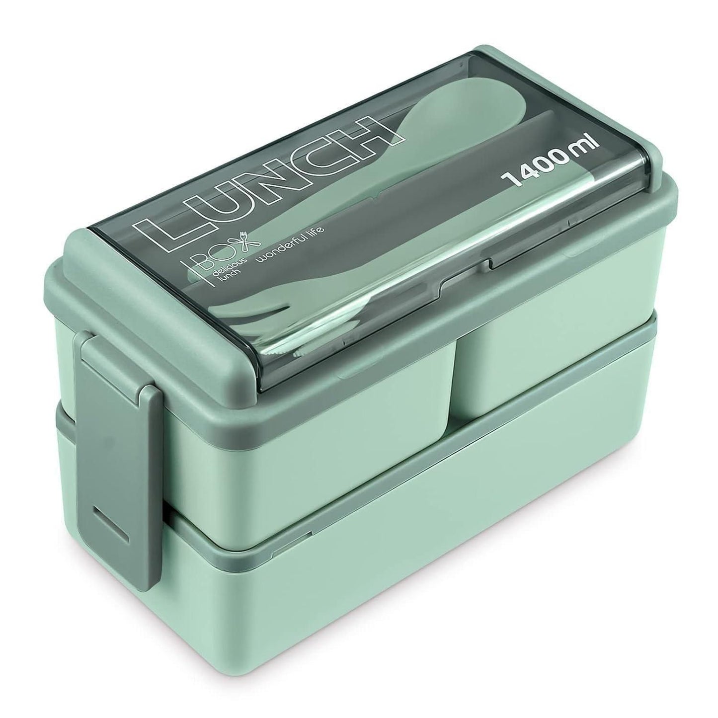 Bento Box Lunch Box Stackable - Leak-Proof Bento Box – Stackable Lunch Container for Adults/Kids, Microwave Safe