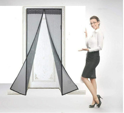 Mesh Magnetic Mosquito Screen Door Net Curtain with Magnets Reinforced Polyester