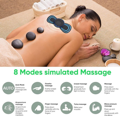 Mini Massager with 8 Modes and 19 Strength Levels-Rechargeable Electric Massager