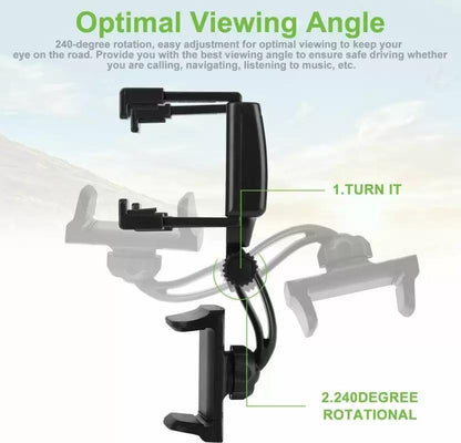 Rearview Mirror Mount Mobile Holder
